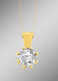 Funkelnder Anhänger mit Brillant