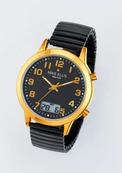 Funk-Herrenuhr mit Diamant von Mike Ellis New York