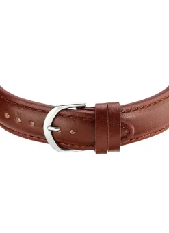 Funk-Herrenuhr mit Lederband und sprechender Zeitansage