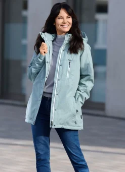 Funktionsjacke mit abnehmbarer Kapuze