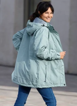 Funktionsjacke mit abnehmbarer Kapuze