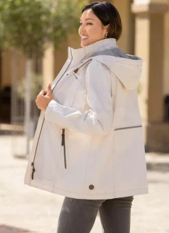 Funktionsjacke mit abnehmbarer Kapuze