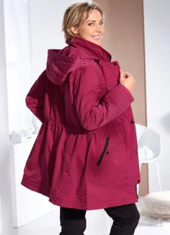 Funktionsjacke mit dezentem Streifendessin