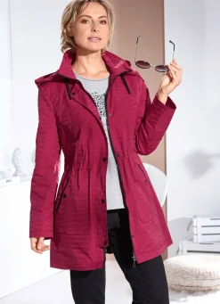 Funktionsjacke mit dezentem Streifendessin