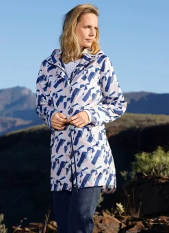 Funktionsjacke mit grafischem Druckdessin