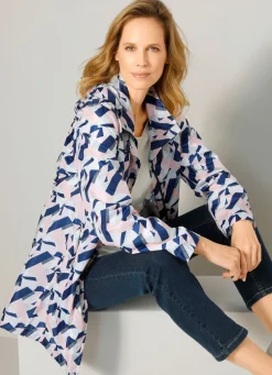 Funktionsjacke mit grafischem Druckdessin