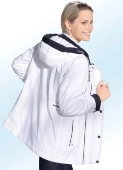 Funktionsjacke mit kontrastfarbenen Akzenten