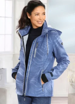 Funktionsjacke mit Regenschild an der Kapuze