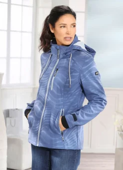 Funktionsjacke mit Regenschild an der Kapuze