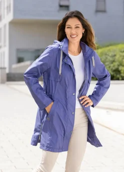 Funktions-Kurzmantel in Trench-Optik