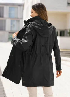 Funktions-Kurzmantel in Trench-Optik