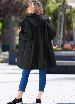 Funktions-Kurzmantel mit abnehmbarer Kapuze