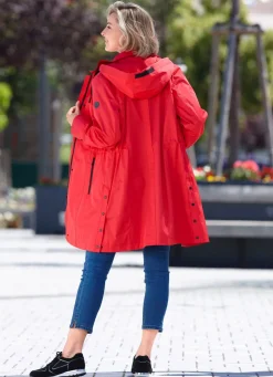 Funktions-Kurzmantel mit abnehmbarer Kapuze