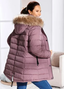 Funktions-Longjacke mit abnehmbarer Kapuze