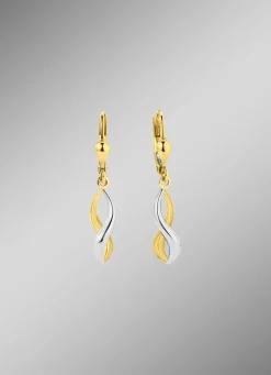 Gedrehte Ohrringe in Bicolor