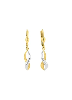 Gedrehte Ohrringe in Bicolor