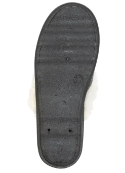 Gefütterte Damen-Hausschuhe, mit Schurwolle