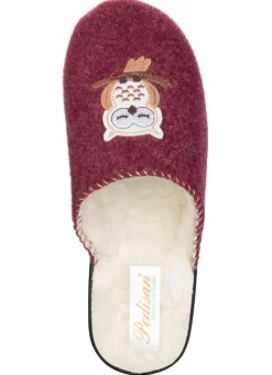 Gefütterte Damen-Hausschuhe, mit Schurwolle