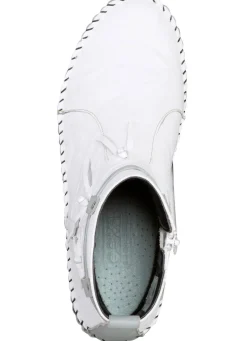 Gemini Mokassin-Stiefelette mit Knitter-Struktur