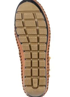 Gemini Mokassin-Stiefelette mit Knitter-Struktur