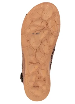 Gemini Sandale aus perforiertem, geprägtem Nappaleder