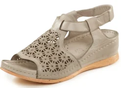 Gemini Sandale aus schattiertem Nappaleder mit Prägung