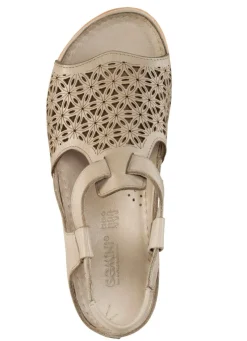 Gemini Sandale aus schattiertem Nappaleder mit Prägung