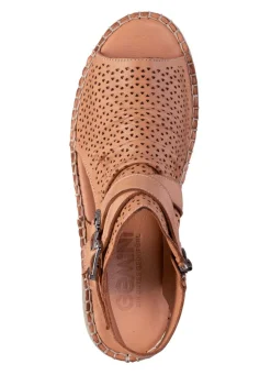 Gemini Sandale aus weichem Nappaleder mit Zierperforation