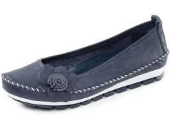 Gemini, schicke Damen-Ballerinas, Weite G, mit herausnehmbarem Fußbett