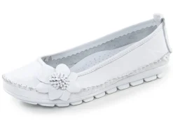 Gemini, schicke Damen-Ballerinas, Weite G, mit herausnehmbarem Fußbett