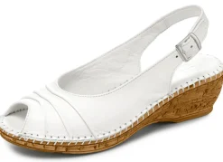 Gemini, schicke Damen-Sandaletten, Weite G, mit Gummizug