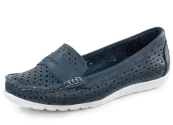 Gemini Slipper aus Nappaleder mit Lederspange