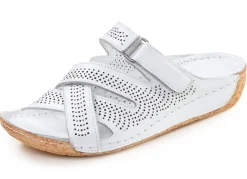 Gemini, sommerliche Damen-Pantoletten, Weite G, aus Leder