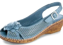 Gemini, sommerliche Damen-Sandaletten, Weite G, mit Gummizug