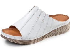 Gemini, stilvolle Damen-Pantoletten, Weite G, aus Leder