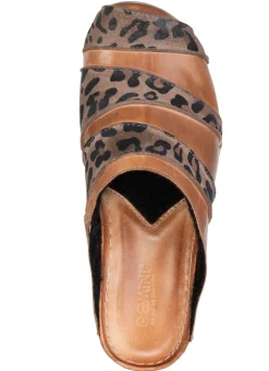 Gemini, trendige Damen-Clogs, Weite G,aus Leder