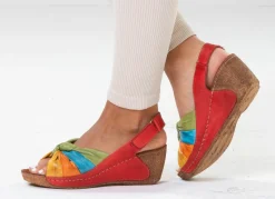 Gemini, trendige Damen-Sandaletten, Weite G, mit verstellbarer Klettspange