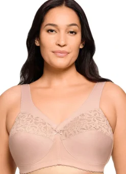 Glamorise Stütz-BH mit Stickereispitze