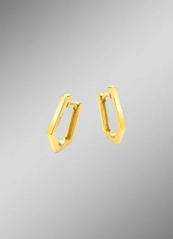 Glänzende Klappcreolen