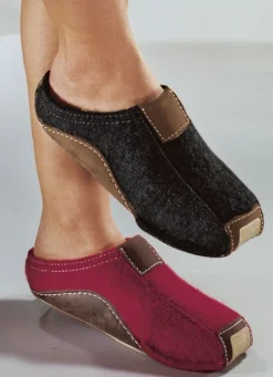 HAFLINGER Hausschuh, Walkstoff aus Schurwolle