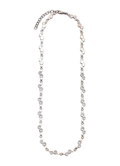 Halskette aus Titan mit synth. Zirkonia