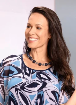 Halskette mit Facettierte Kristallsteine