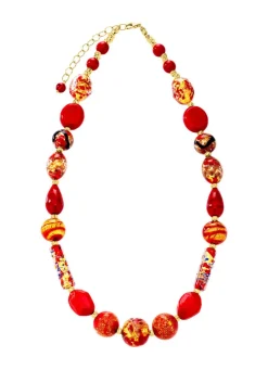 Halskette mit Muranoglas-Perlen