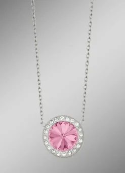 Halskette mit Swarovski®-Kristall in Pink