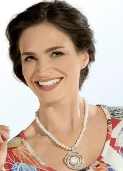 Halskette mit Süßwasser-Zuchtperlen