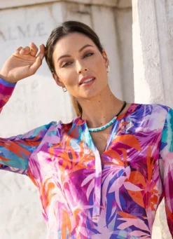 Halskette, 2-reihig, mit Schmuckperlen