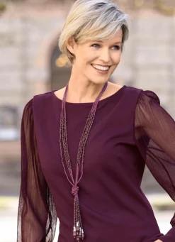 Handgefertigte mehrreihiger Halskette mit Knoten