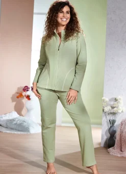 Hausanzug mit Stehkragen