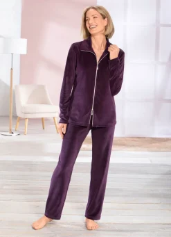 Hausanzug mit 2-Wege-Zipper