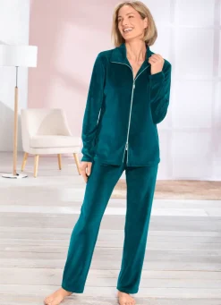 Hausanzug mit 2-Wege-Zipper